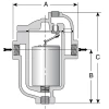 Gietijzeren Armstrong omgekeerde emmer condenspot&nbsp;&nbsp;|&nbsp;&nbsp;800 Serie